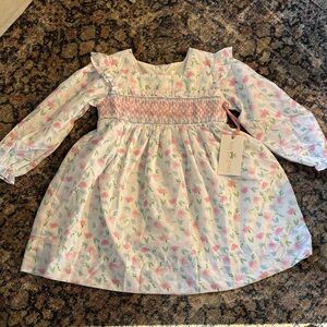 NWT Cecil and Lou smocked floral dress 5t/5